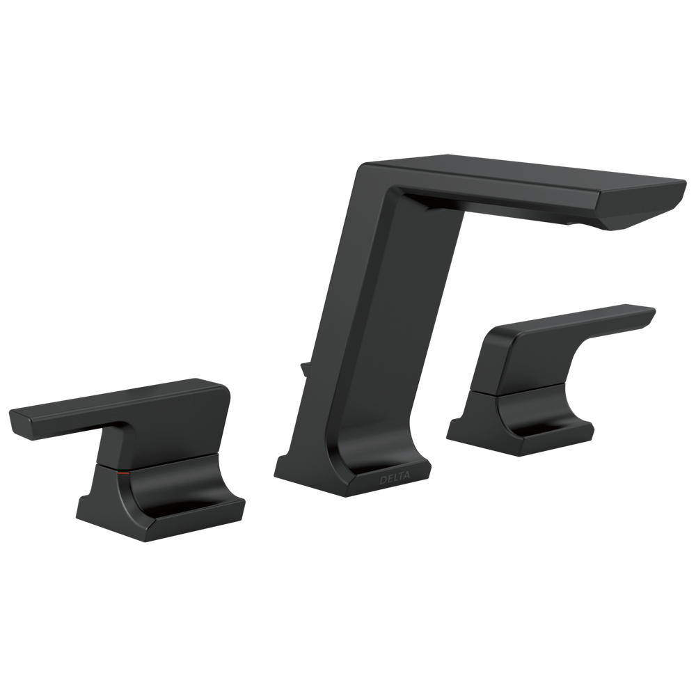 Delta - Two Handle Widespread Bathroom Faucet - Matte Black - 3599LF-BLMPU