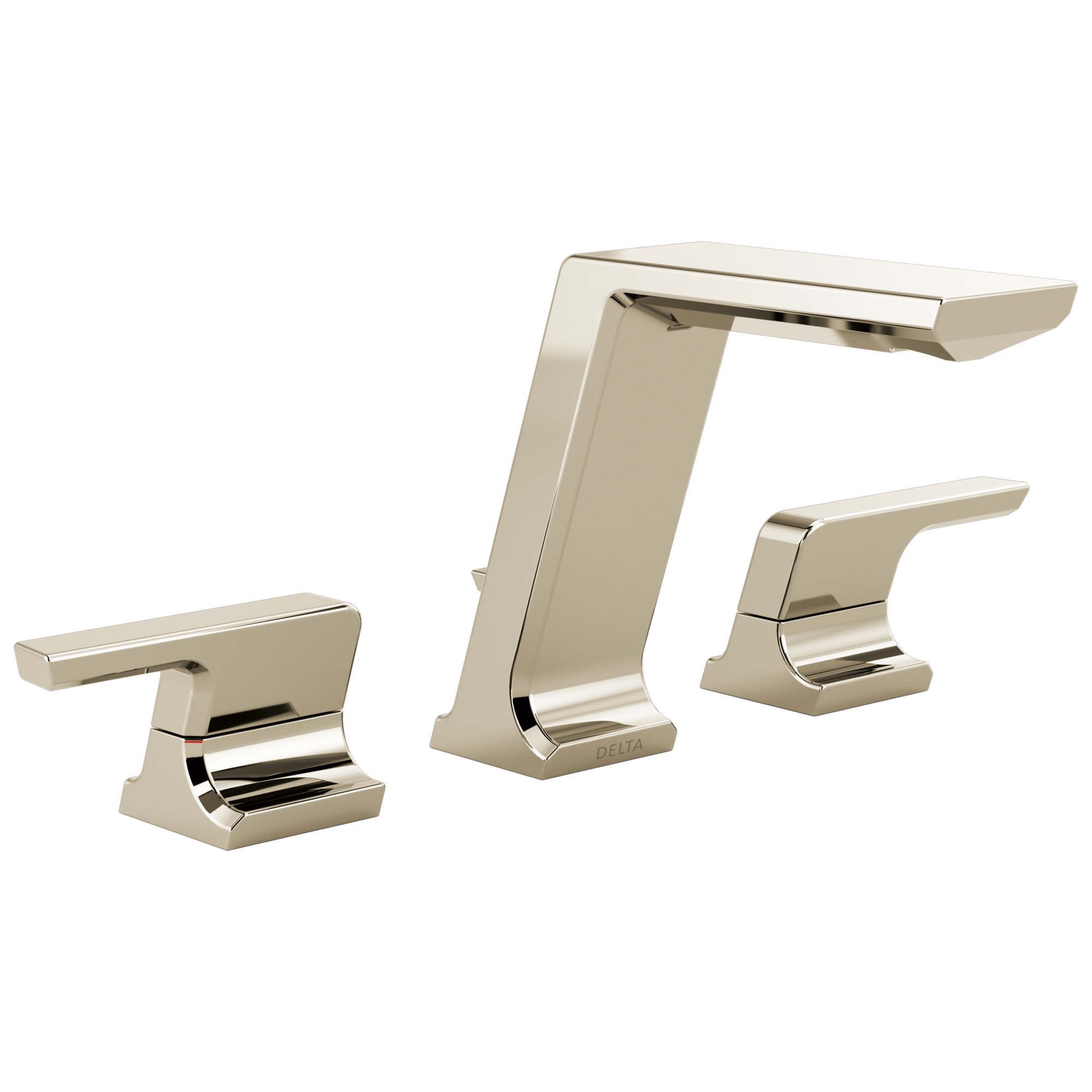 Delta - Two Handle Widespread Bathroom Faucet - Lumicoat® Polished Nickel - 3599LF-PN-PR-MPU