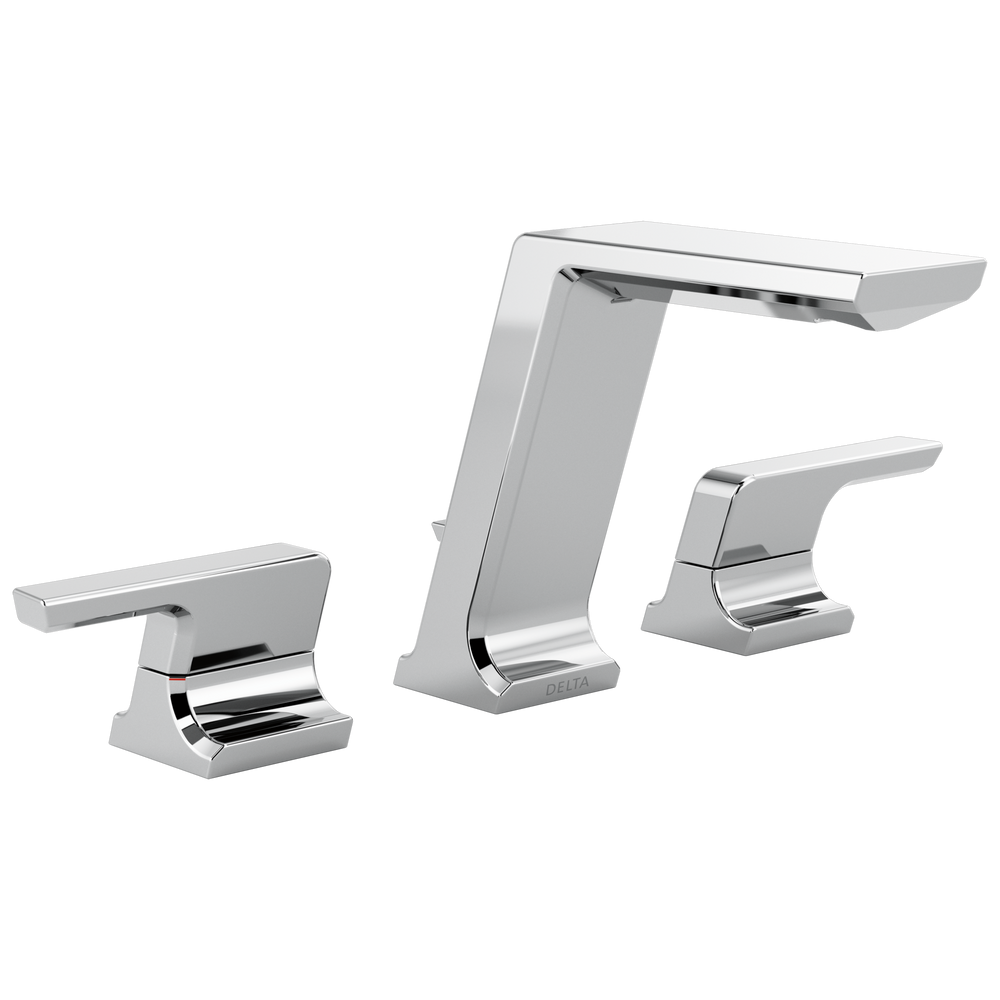 Delta - Two Handle Widespread Bathroom Faucet - Lumicoat® Chrome - 3599LF-PR-MPU