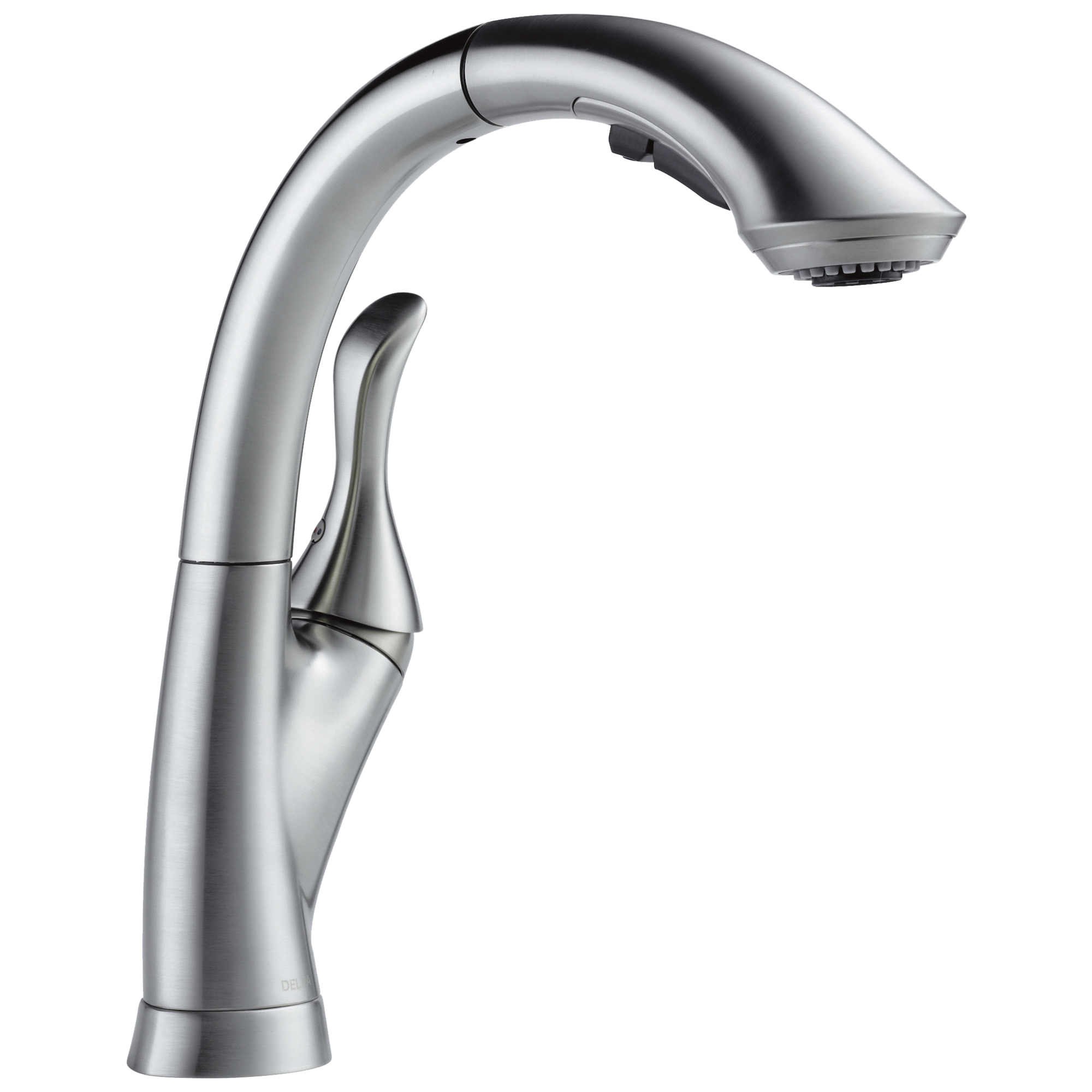 Delta - Single Handle Pull-Out Kitchen Faucet - Arctic Stainless - 4153-AR-DST