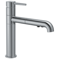 Delta - Single Handle Pull-Out Kitchen Faucet - Arctic Stainless - 4159-AR-DST