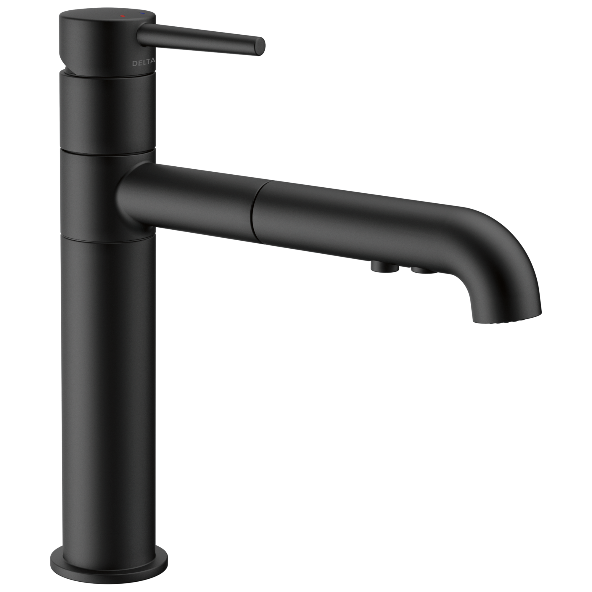 Delta - Single Handle Pull-Out Kitchen Faucet - Matte Black - 4159-BL-DST