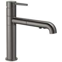 Delta - Single Handle Pull-Out Kitchen Faucet - Black Stainless - 4159-KS-DST