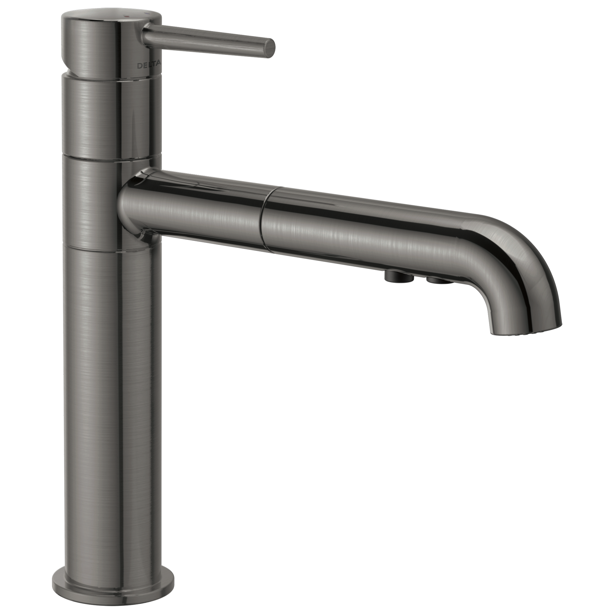 Delta - Single Handle Pull-Out Kitchen Faucet - Black Stainless - 4159-KS-DST