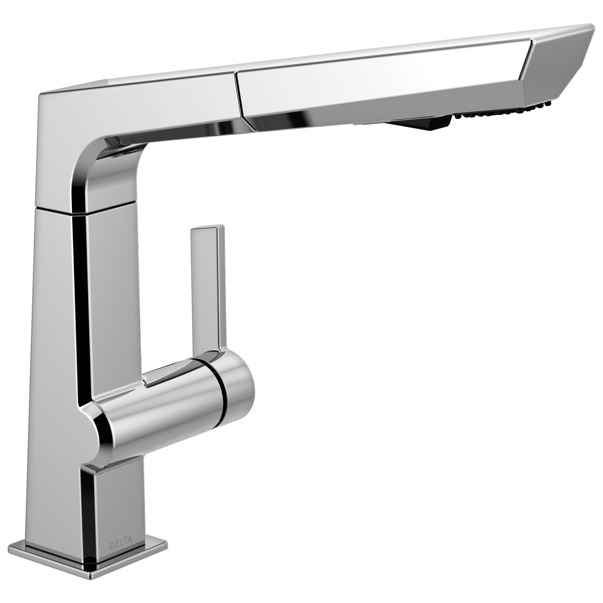 Delta - Single Handle Pull Out Kitchen Faucet - Chrome - 4193-DST