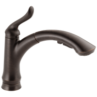 Delta - Single Handle Pull-Out Kitchen Faucet - Venetian Bronze - 4353-RB-DST