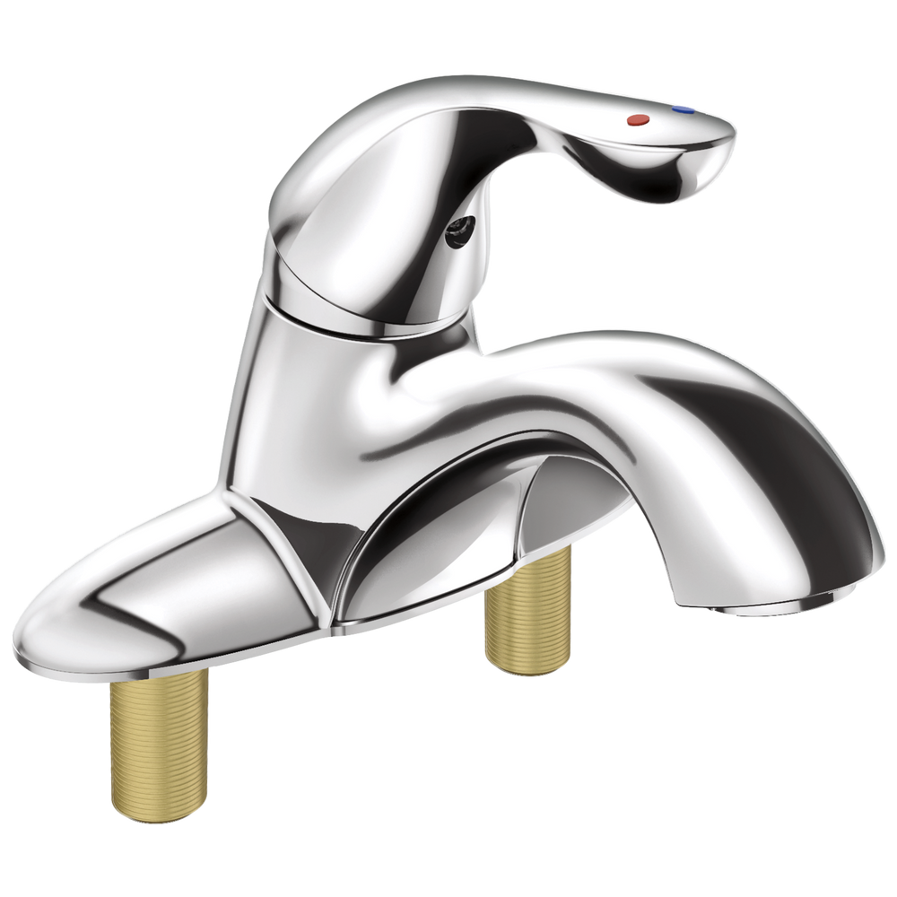 Delta - Single Handle Centerset Bathroom Faucet with City Shanks - Chrome - 505LF