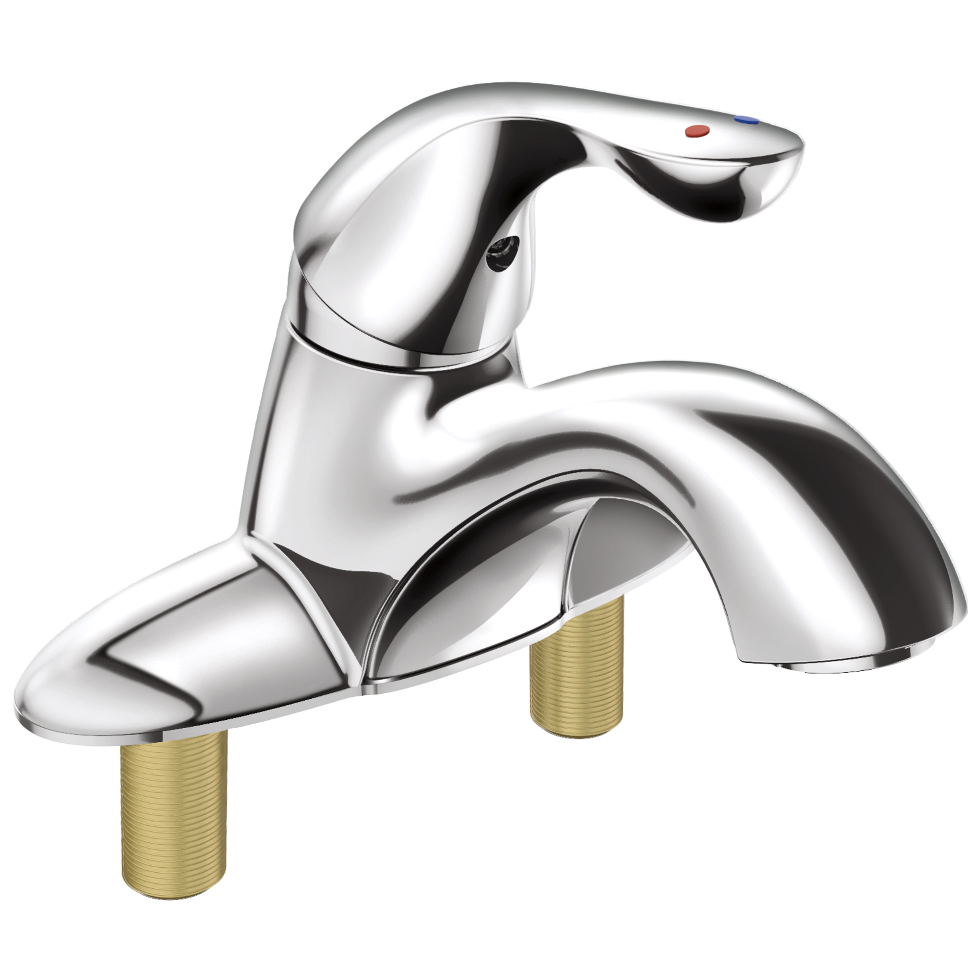 Delta - Single Handle Centerset Bathroom Faucet with City Shanks - Chrome - 505LF