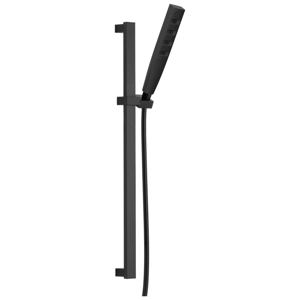 Delta - H2OKinetic® Hand Shower 1.75 GPM w/Slide Bar 4S - Matte Black - 51140-BL