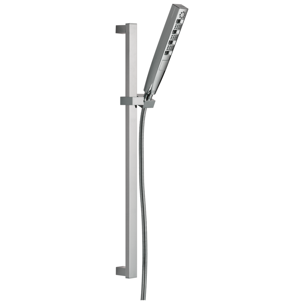 Delta - H2OKinetic® Hand Shower 1.75 GPM w/Slide Bar 4S - Lumicoat® Chrome - 51140-PR