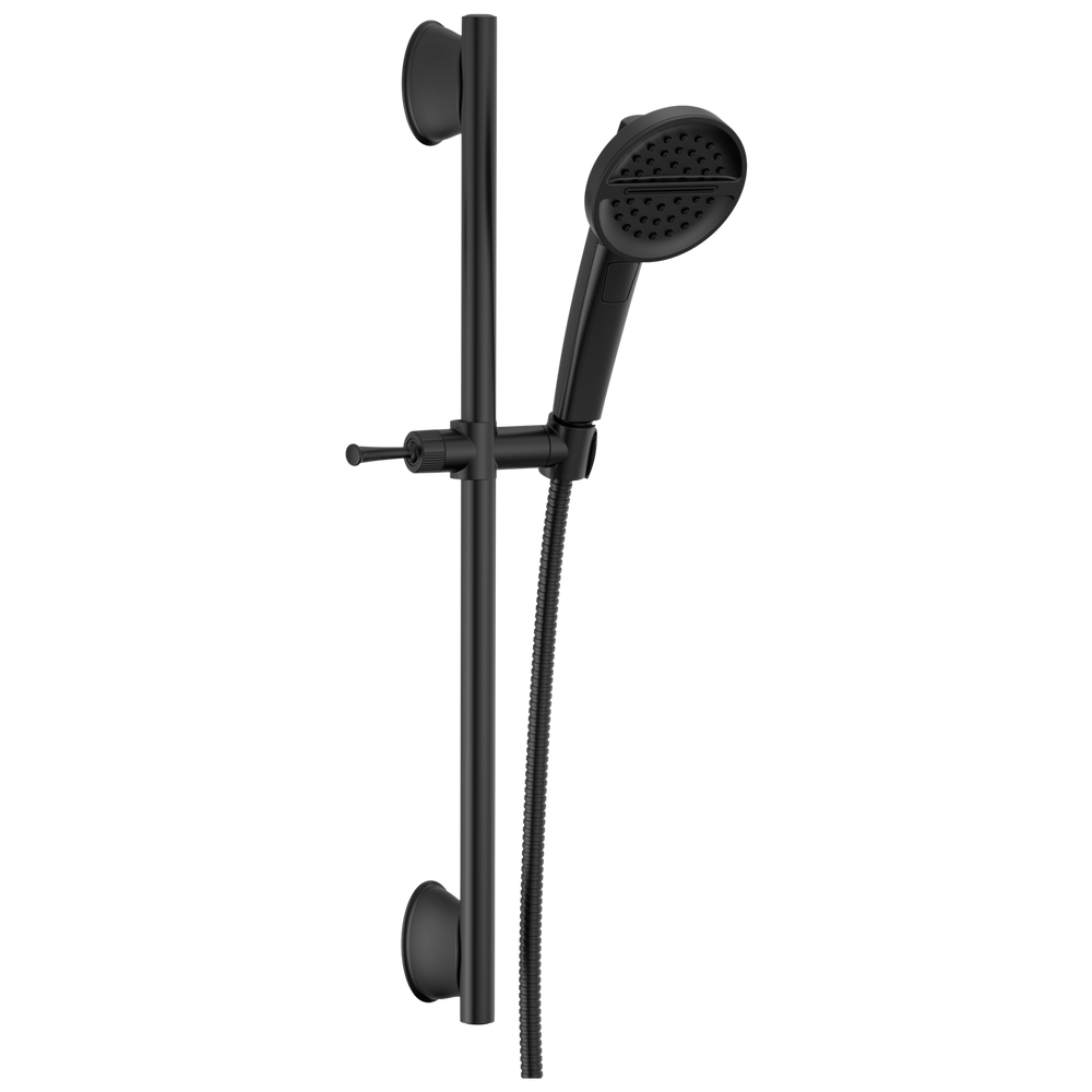 Delta - 3-Setting Slide Bar Handshower - Matte Black - 51386-BL