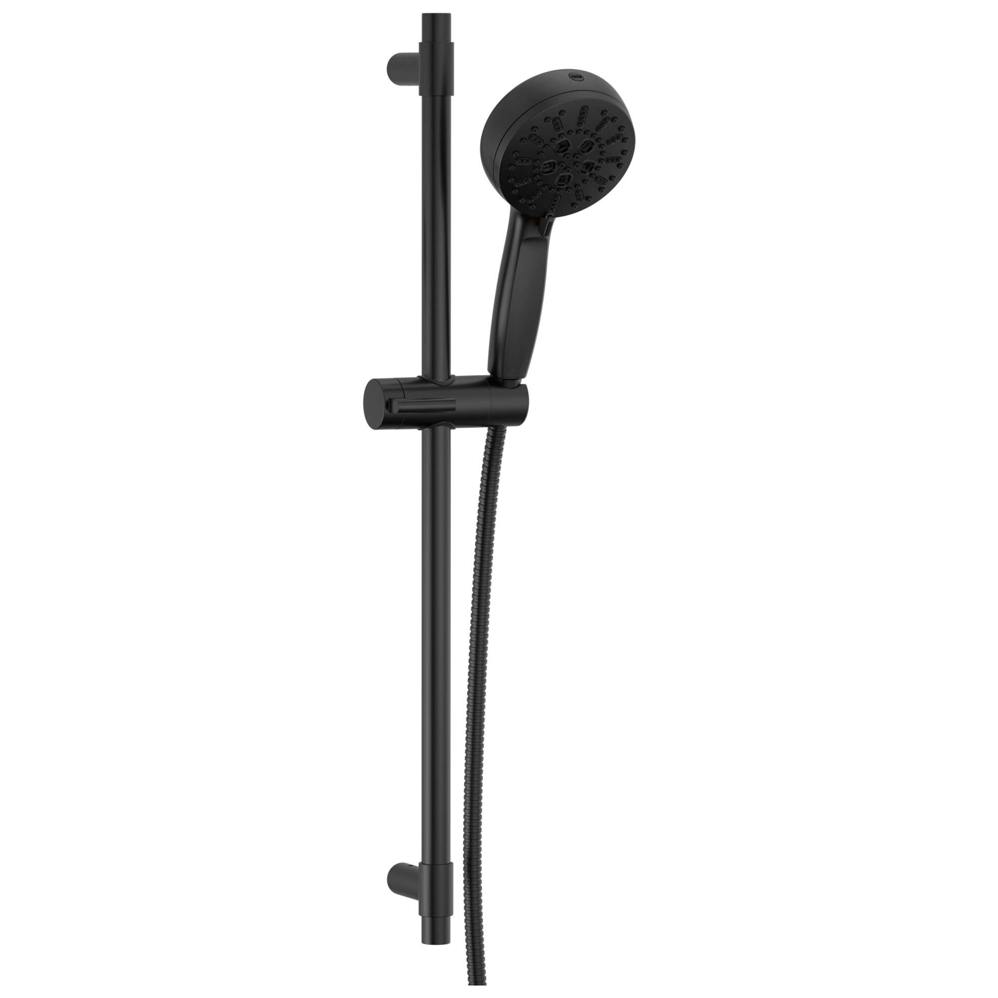 Delta - 7-Setting Slide Bar Hand Shower with Cleaning Spray - Matte Black - 51584-BL