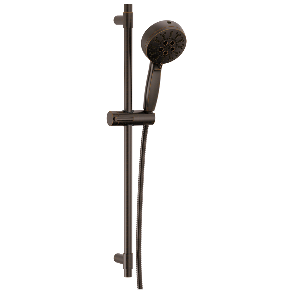 Delta - 7-Setting Slide Bar Hand Shower with Cleaning Spray - Venetian Bronze - 51584-RB