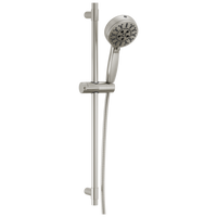 Delta - 7-Setting Slide Bar Hand Shower with Cleaning Spray - Lumicoat® Stainless - 51584-SS-PR