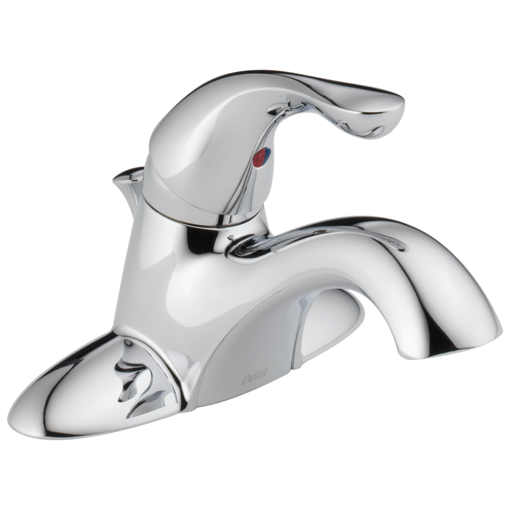 Delta - Single Handle Centerset Bathroom Faucet - Chrome - 520-DST