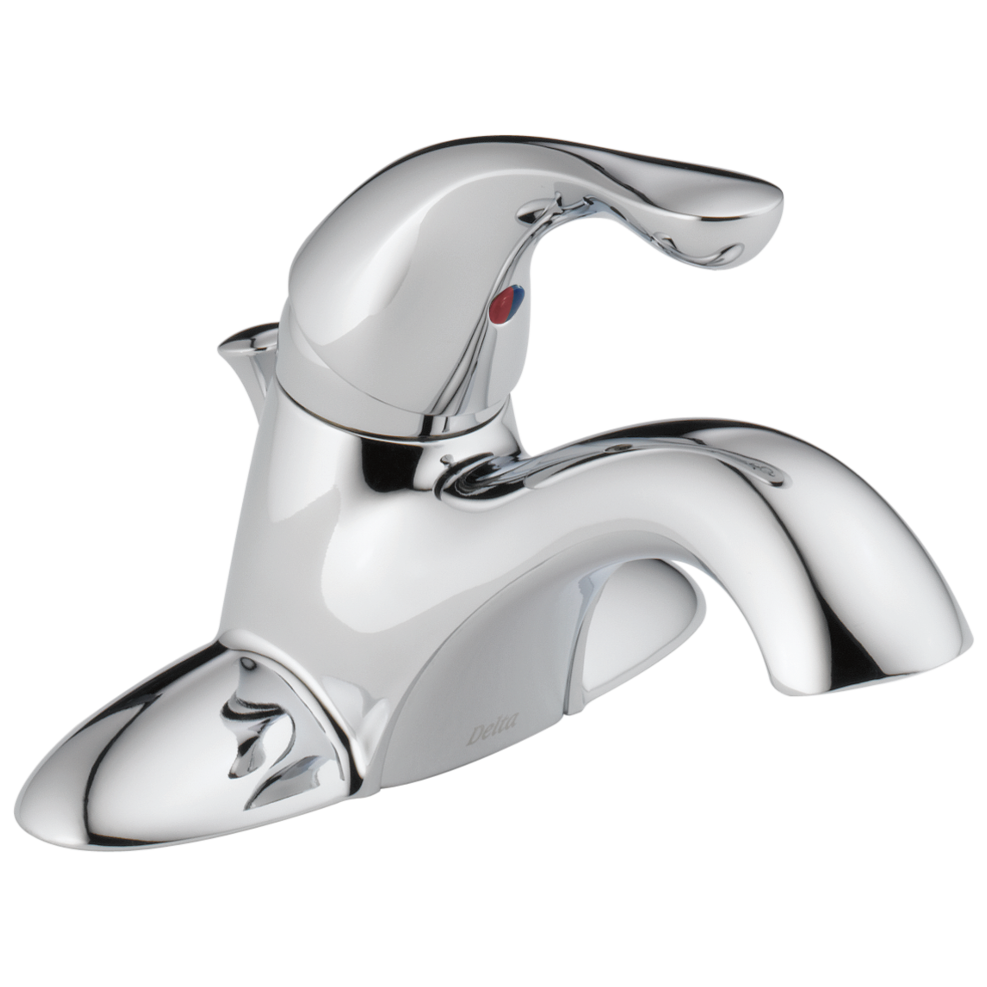 Delta - Single Handle Centerset Bathroom Faucet - Chrome - 520-DST