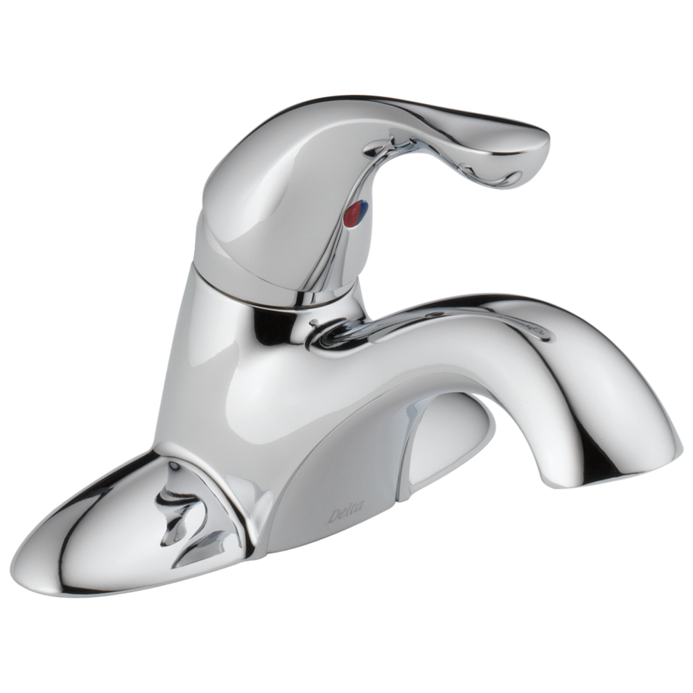 Delta - Single Handle Centerset Bathroom Faucet - Chrome - 520-GPM-DST