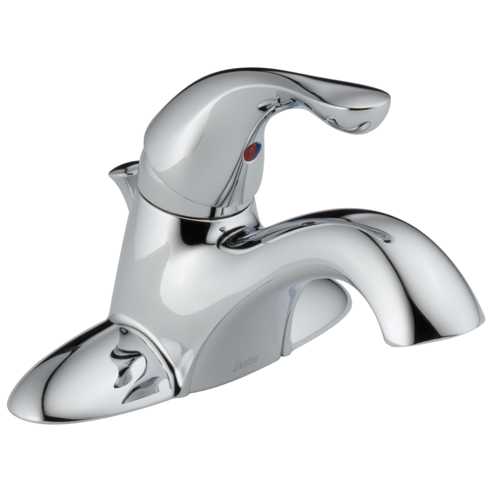 Delta - Single Handle Centerset Bathroom Faucet - Chrome - 520LF-WFMPU