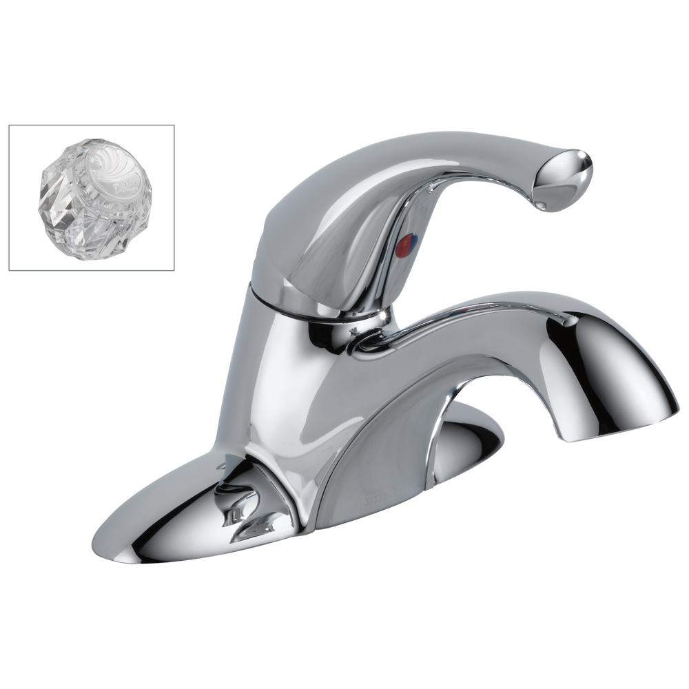 Delta - Single Handle Centerset Bathroom Faucet - Chrome - 521-ECO-DST-A