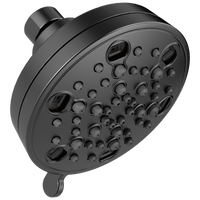 Delta - H2OKinetic® 5-Setting Contemporary Shower Head - Matte Black - 52638-BL18-PK