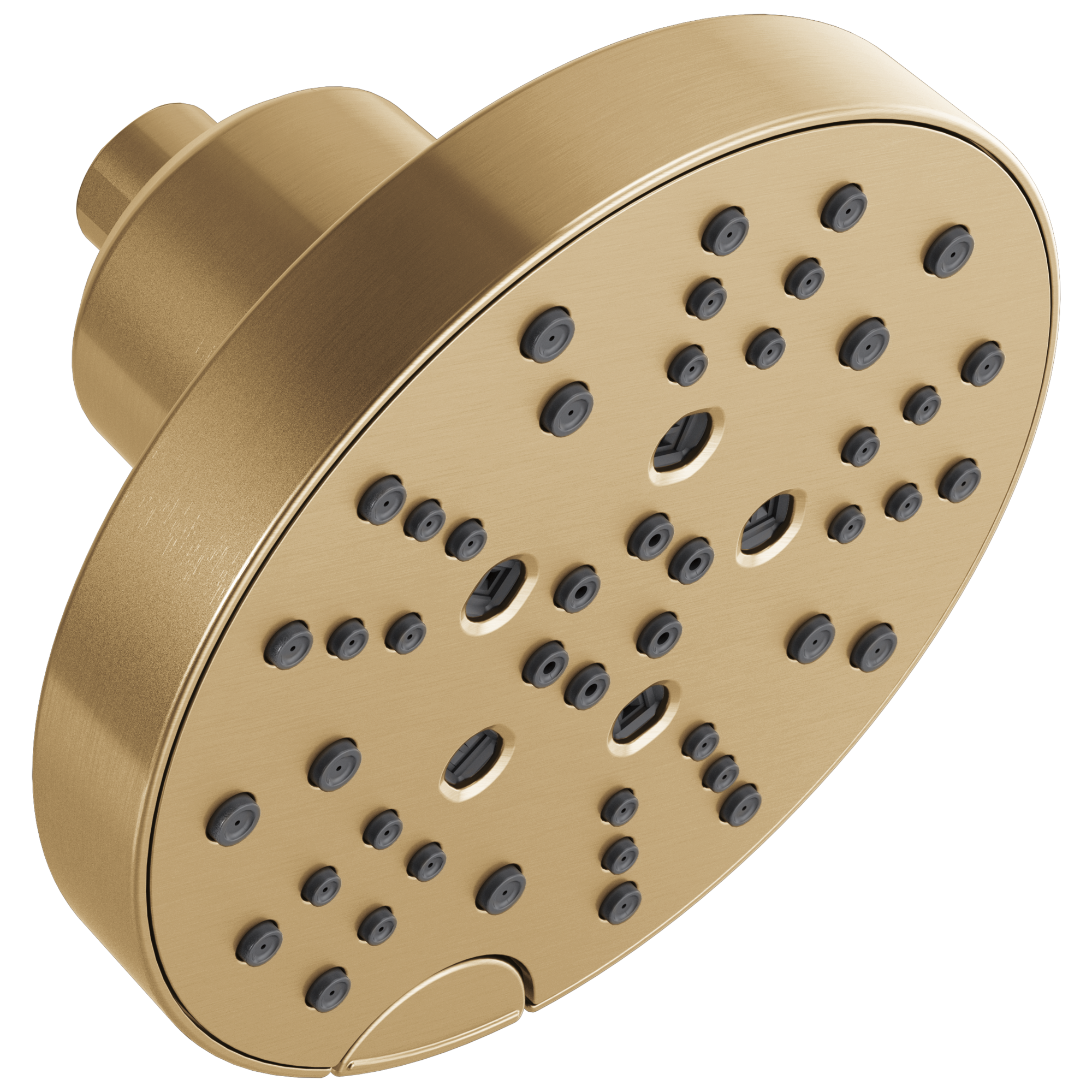 Delta - H2OKinetic® 5-Setting Contemporary Raincan Shower Head - Lumicoat® Champagne Bronze - 52668-CZ-PR