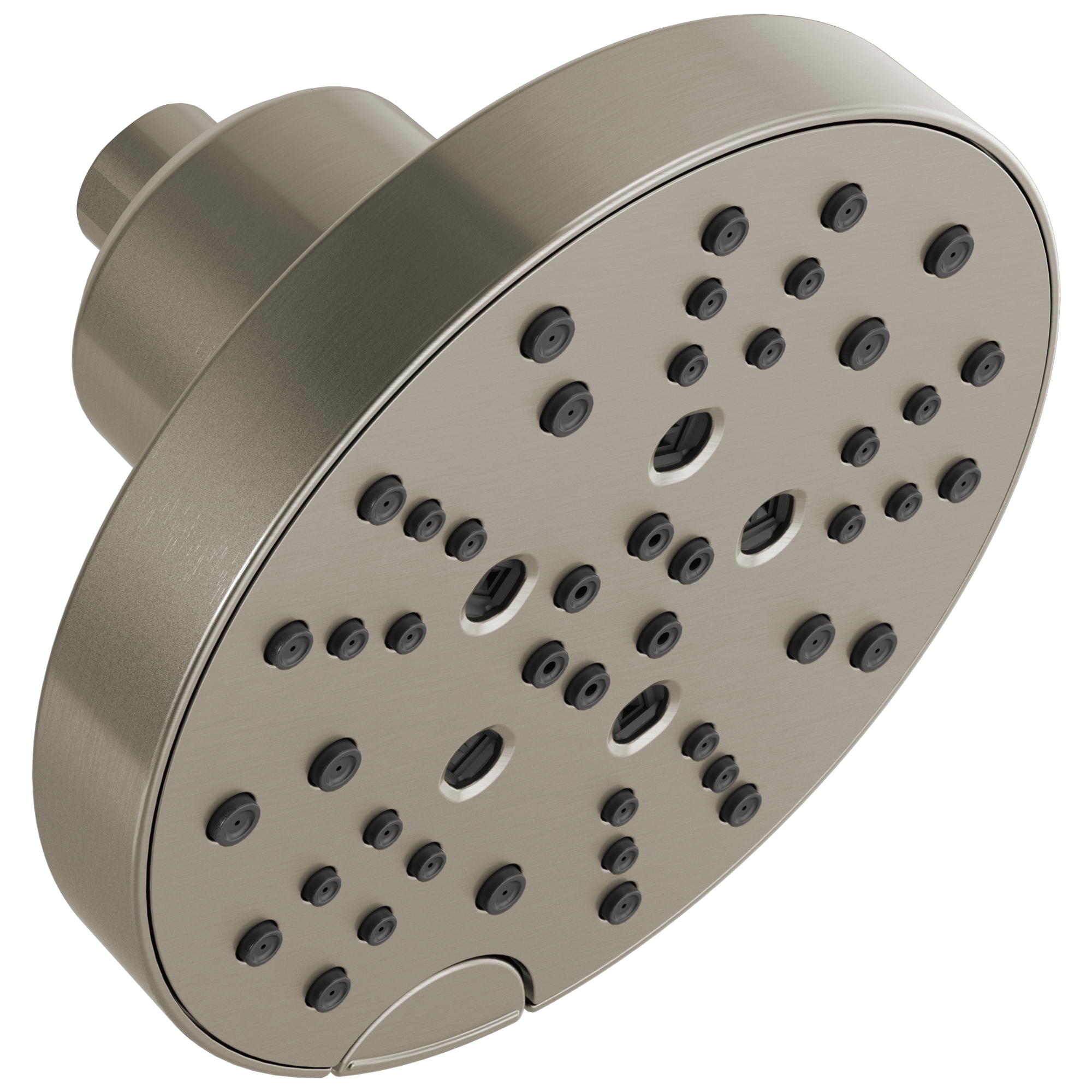 Delta - H2OKinetic® 5-Setting Contemporary Raincan Shower Head - Lumicoat® Stainless - 52668-SS-PR