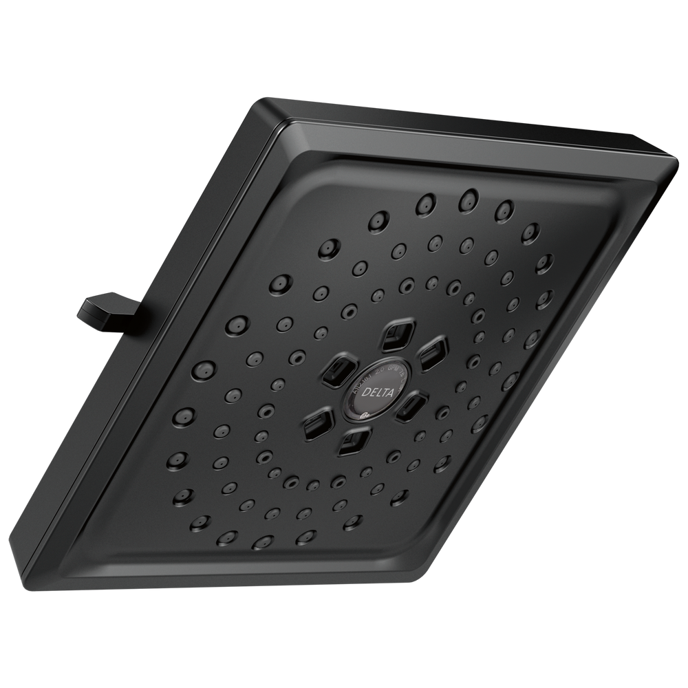 Delta - H2OKinetic® 3-Setting Raincan Shower Head - Matte Black - 52684-BL