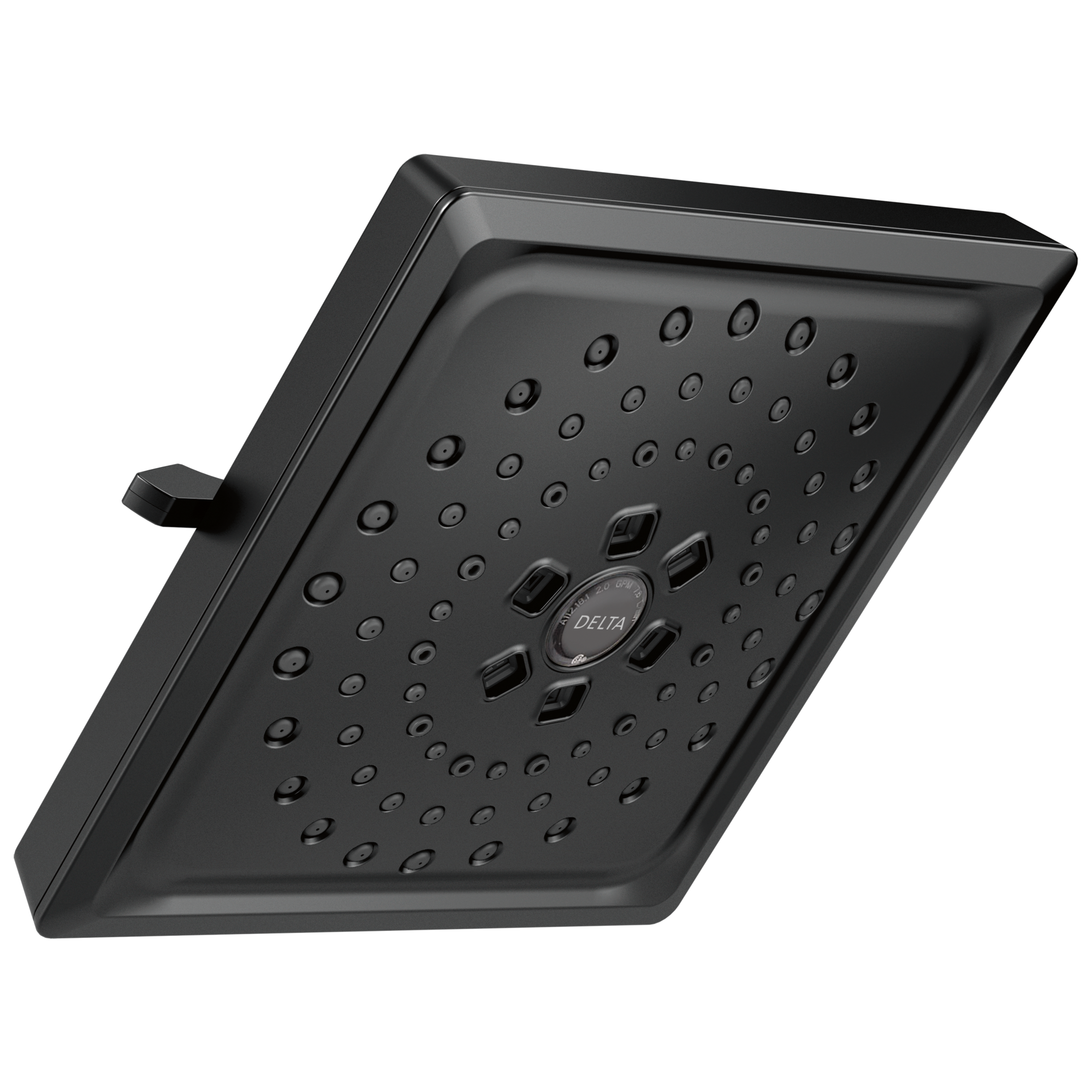 Delta - H2OKinetic® 3-Setting Raincan Shower Head - Matte Black - 52684-BL