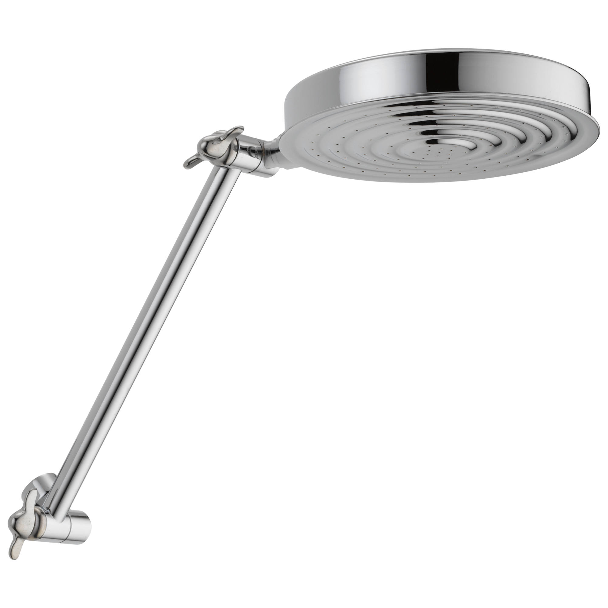 Delta - Single-Setting Adjustable Arm Raincan Shower Head - Chrome - 52687-PK