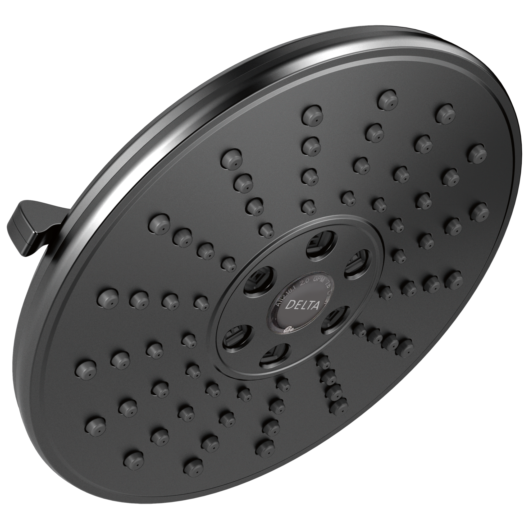 Delta - H2OKinetic® 3-Setting Raincan Shower Head - Matte Black - 52688-BL