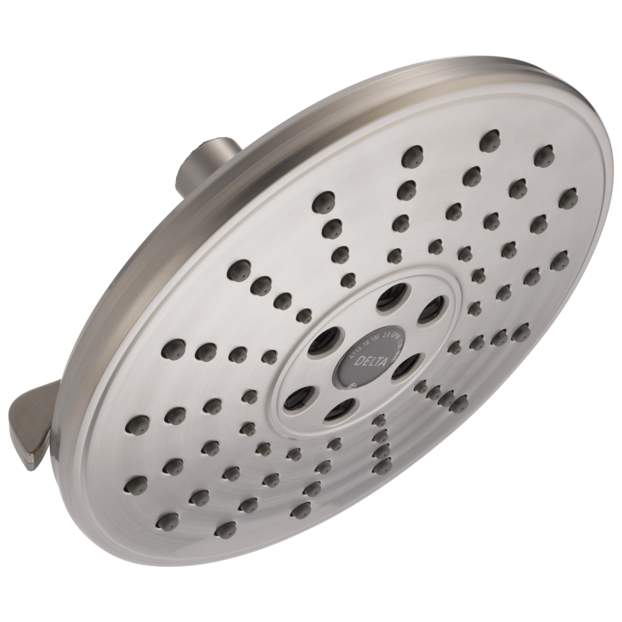 Delta - H2OKinetic® 3-Setting Raincan Shower Head - Lumicoat® Stainless - 52688-SS-PR