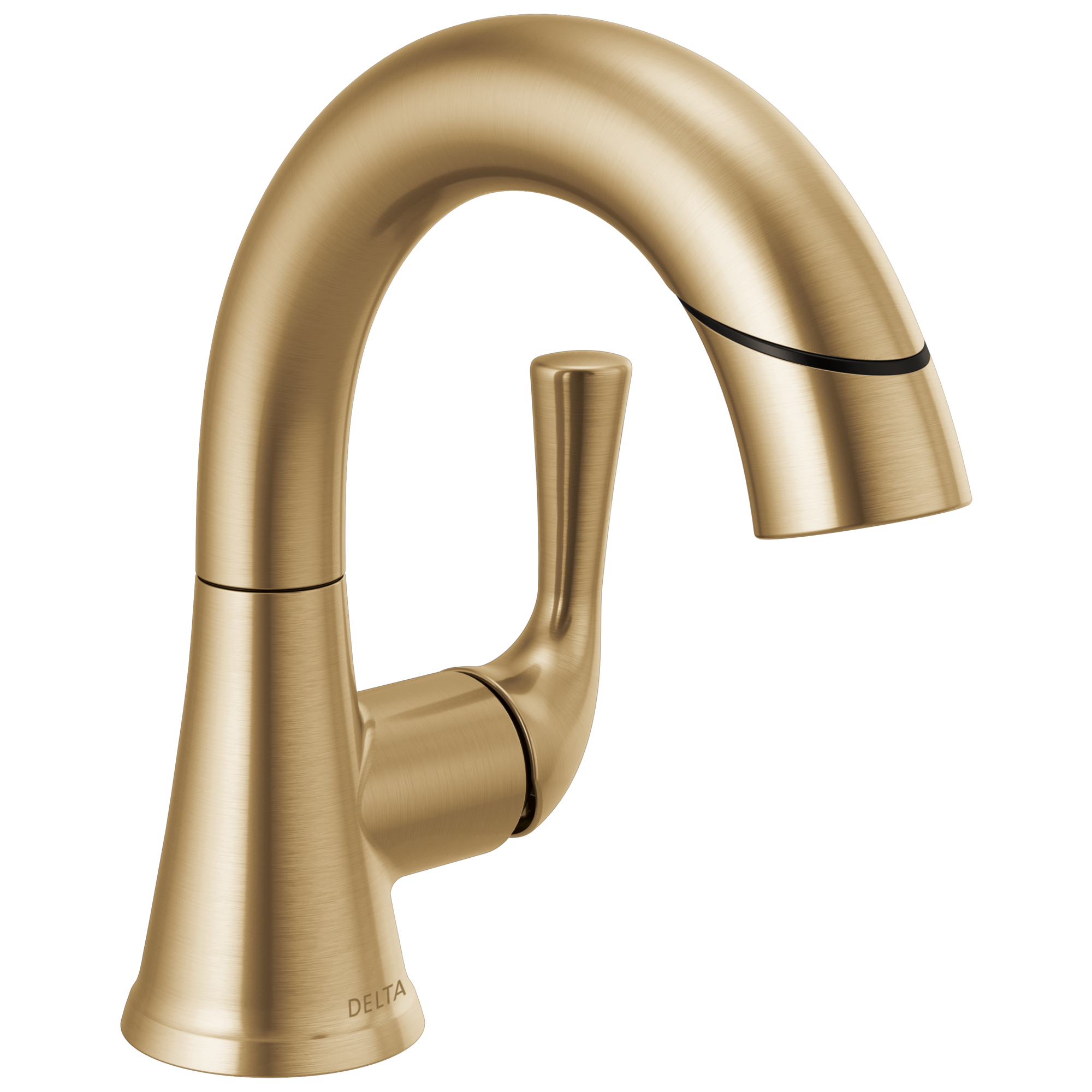 Delta - Single Handle Pull-Down Bathroom Faucet - Champagne Bronze - 533LF-CZPDMPU