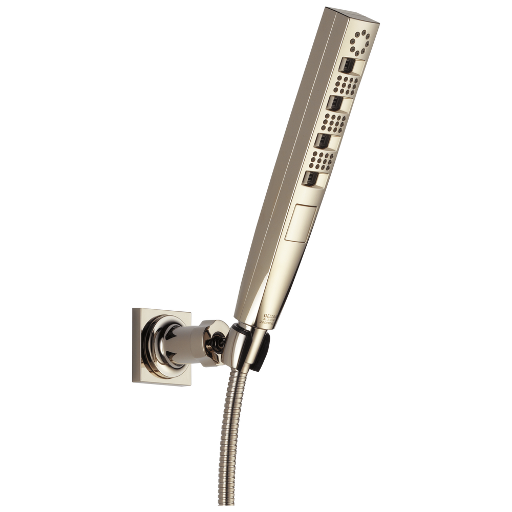 Delta - H2Okinetic® 4-Setting Wall Mount Hand Shower - Polished Nickel - 55140-PN