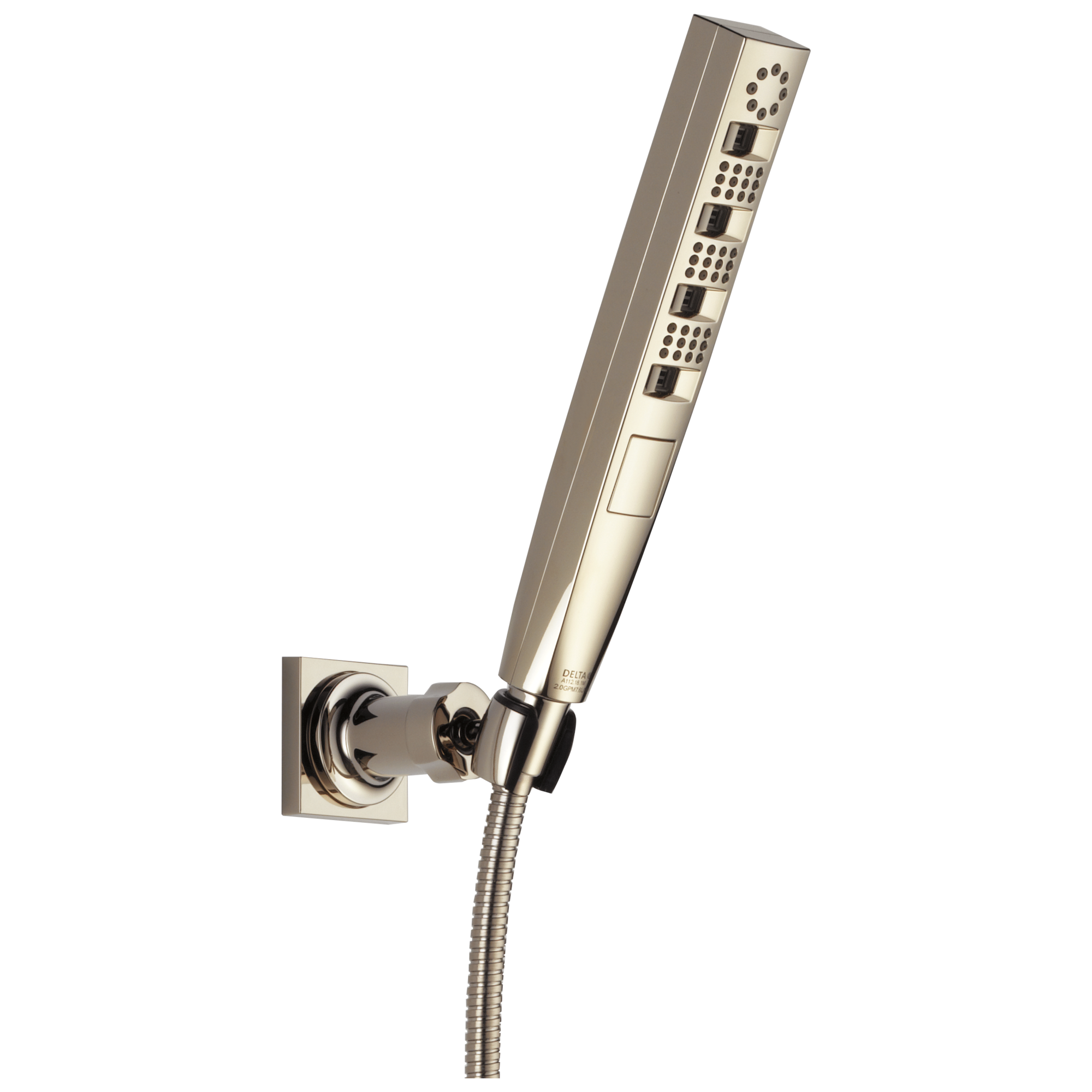 Delta - H2Okinetic® 4-Setting Wall Mount Hand Shower - Polished Nickel - 55140-PN