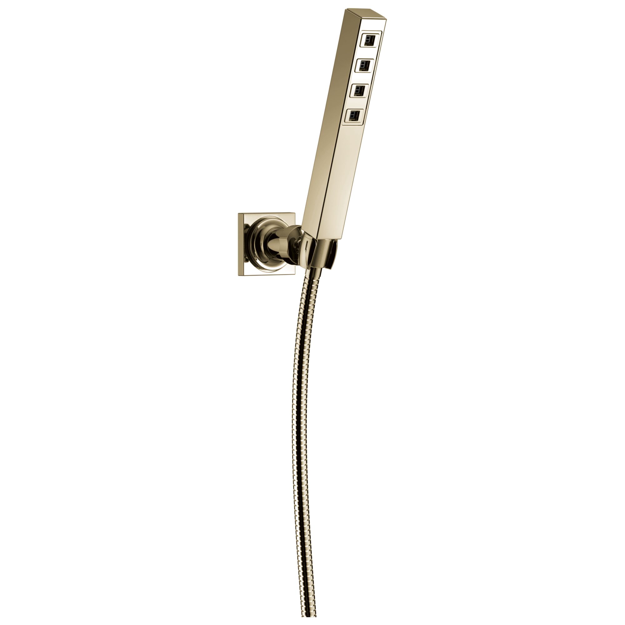 Delta - H2Okinetic® Single-Setting Adjustable Wall Mount Hand Shower - Lumicoat® Polished Nickel - 55567-PN-PR