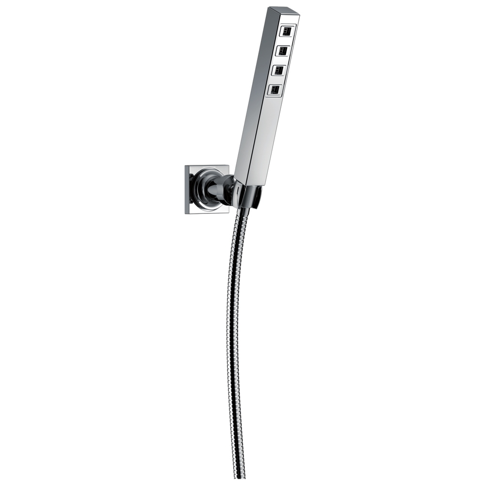 Delta - H2Okinetic® Single-Setting Adjustable Wall Mount Hand Shower - Lumicoat® Chrome - 55567-PR