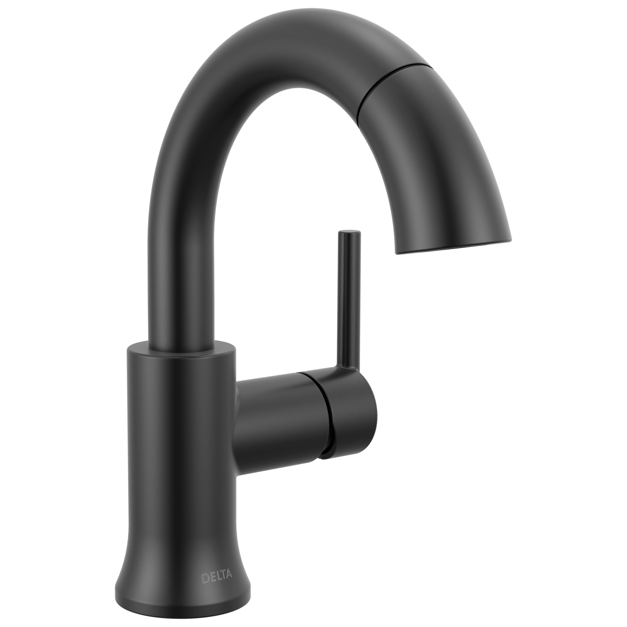 Delta - Single Handle Pull Down Bathroom Faucet - Matte Black - 559HAR-BLPD-DST