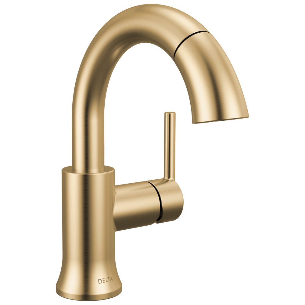 Delta - Single Handle Pull Down Bathroom Faucet - Champagne Bronze - 559HAR-CZPD-DST