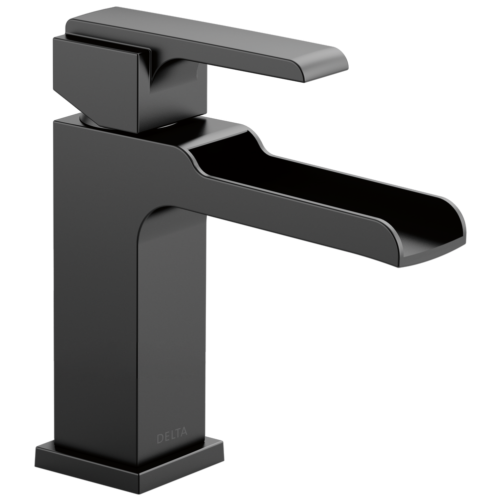 Delta - Single Handle Channel Bathroom Faucet - Matte Black - 568LF-BLLPU