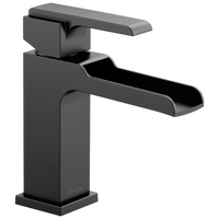 Delta - Single Handle Channel Bathroom Faucet - Matte Black - 568LF-BLLPU