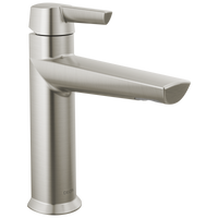 Delta - Single Handle Bathroom Faucet - Lumicoat® Stainless - 571-SS-PR-LPU-DST