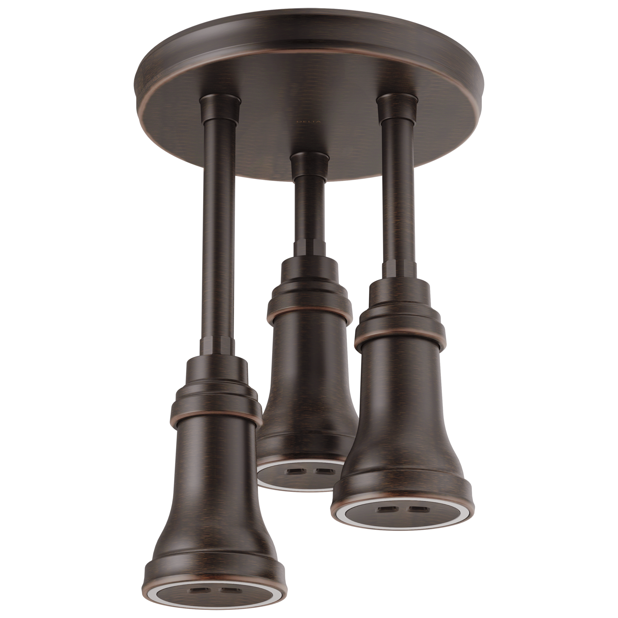 Delta - H2OKinetic® Pendant Raincan Shower Head with LED Light - Venetian Bronze - 57190-RB25-L