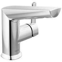 Delta - Single Handle Bathroom Faucet - Lumicoat® Chrome - 572-PR-MPU-DST