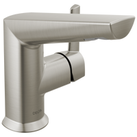 Delta - Single Handle Bathroom Faucet - Lumicoat® Stainless - 572-SS-PR-MPU-DST