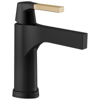 Delta - Touch2O® Bathroom Faucet with Touchless Technology - Matte Black / Champagne Bronze - 574T-GZ-DST