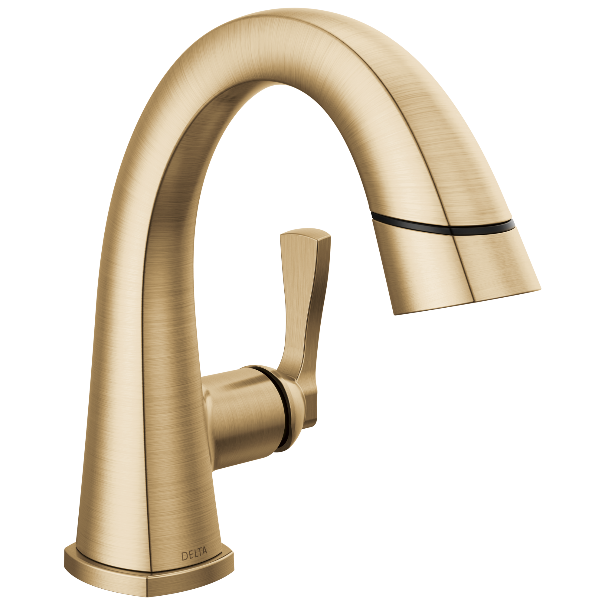 Delta - Single Handle Pull Down Bathroom Faucet - Lumicoat® Champagne Bronze - 577-CZPD-PR-DST