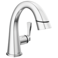 Delta - Single Handle Pull Down Bathroom Faucet - Lumicoat® Chrome - 577-PD-PR-DST