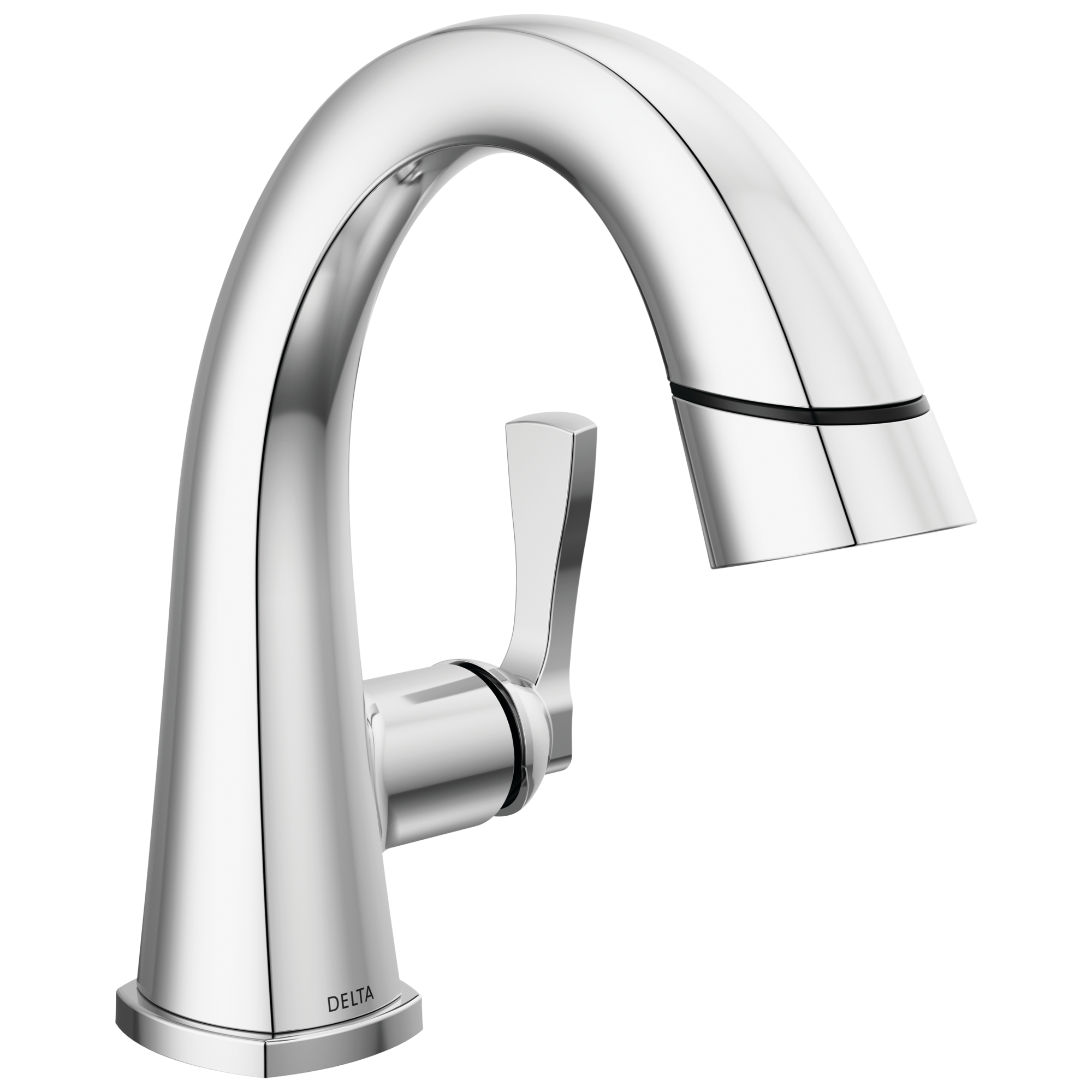 Delta - Single Handle Pull Down Bathroom Faucet - Lumicoat® Chrome - 577-PD-PR-DST