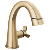 Delta - Single Handle Pull Down Bathroom Faucet - Lumicoat® Champagne Bronze - 5776-CZPD-PR-DST