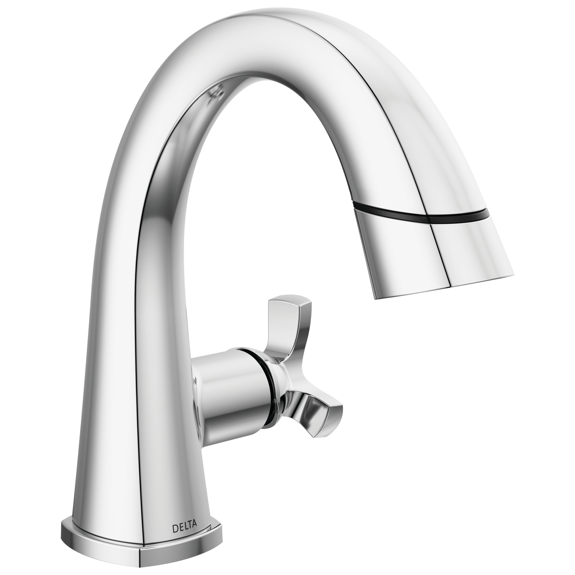 Delta - Single Handle Pull Down Bathroom Faucet - Lumicoat® Chrome - 5776-PD-PR-DST